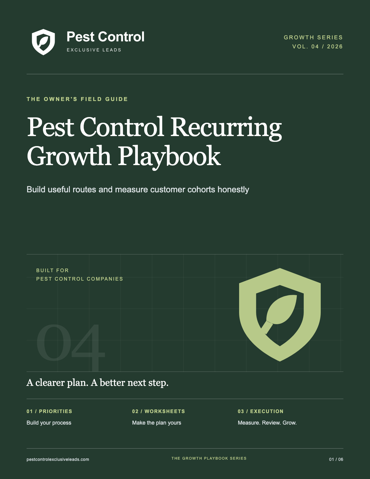 Cover of The Pest Control Recurring Growth Playbook